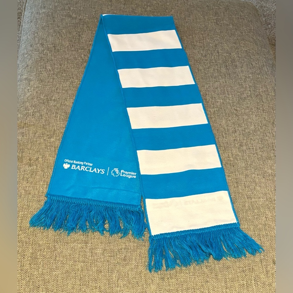 Premier League Barclays Blue White Scarf